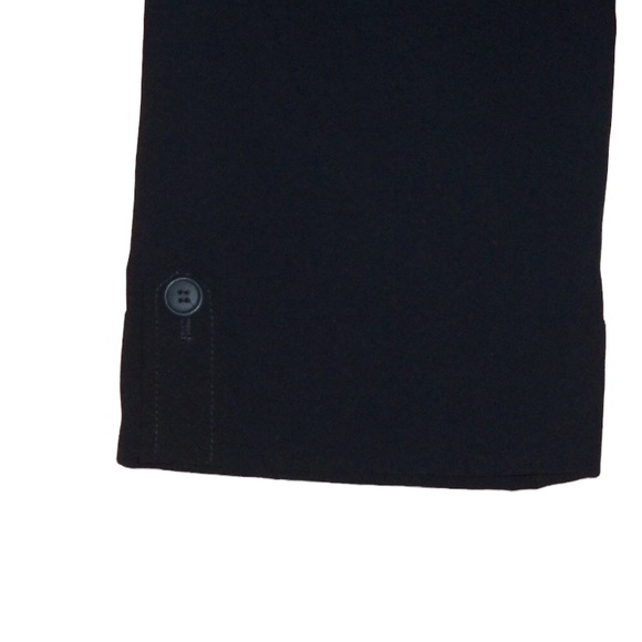LOFT (28x24) Black Marisa Cropped Crop Black Cuffed Pants - Size 0 - Picture 5 of 8